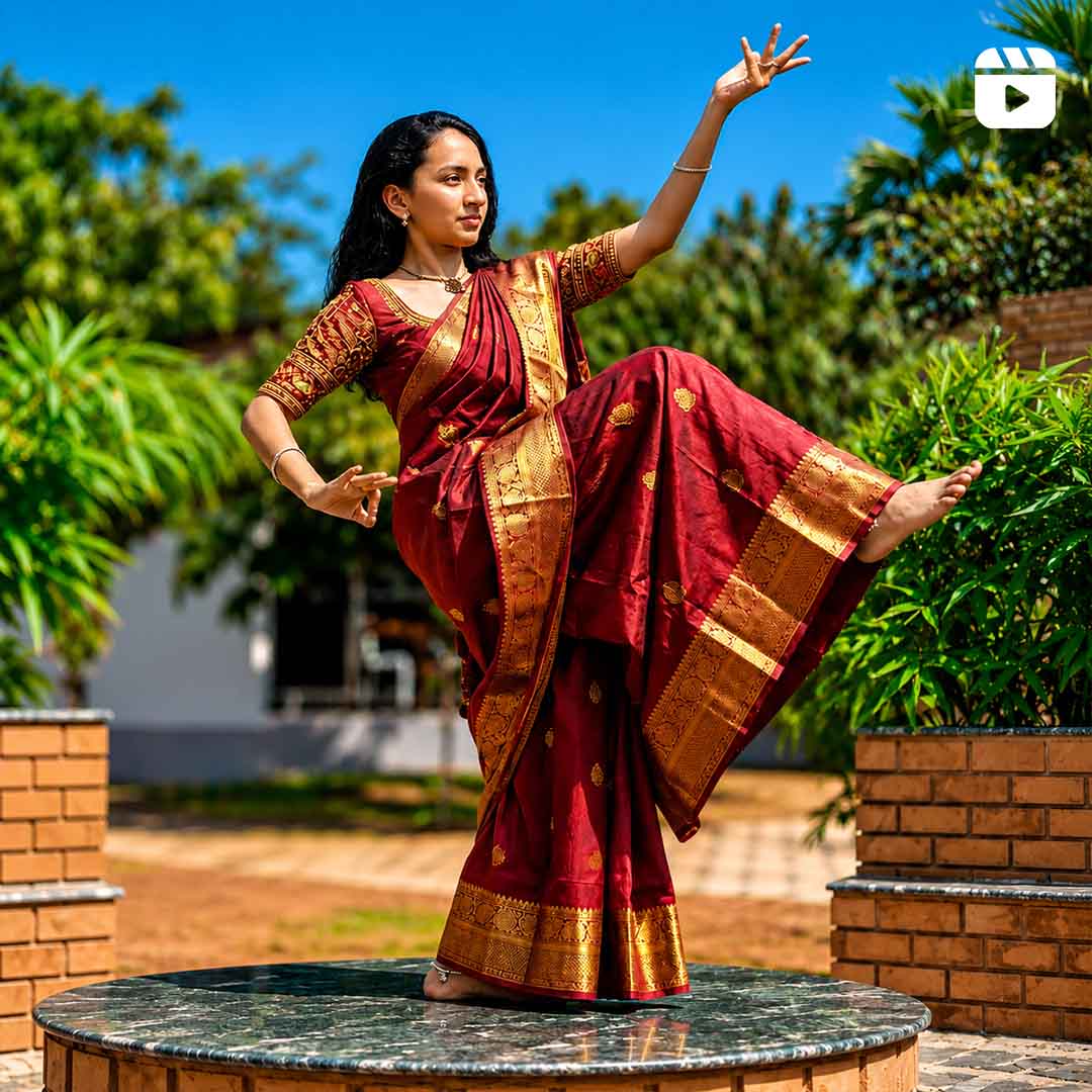 Classical dance performance at Go Ranch Resort amidst 450 acres of sandalwood farms and lush greenery near Hyderabad